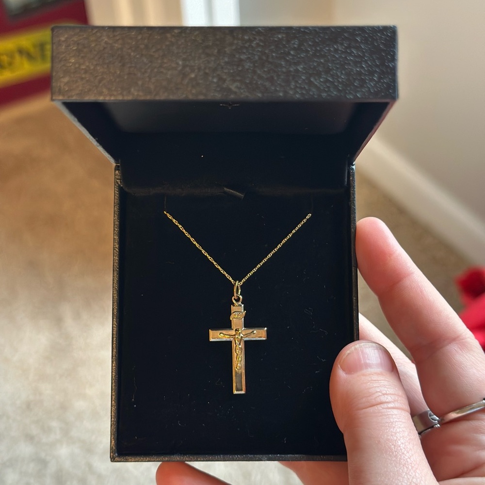 Ross-Simons Gold Cross Necklace